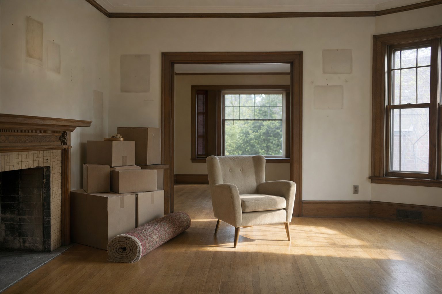 A family discussing a family-home transition